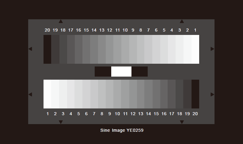 SineImage灰度測試卡20階